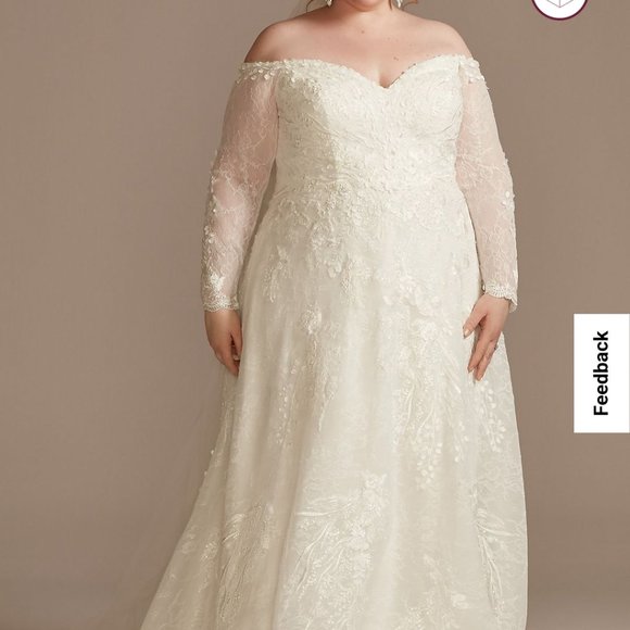 NWT 18W Oleg Cassini Wedding Dress - Picture 1 of 8